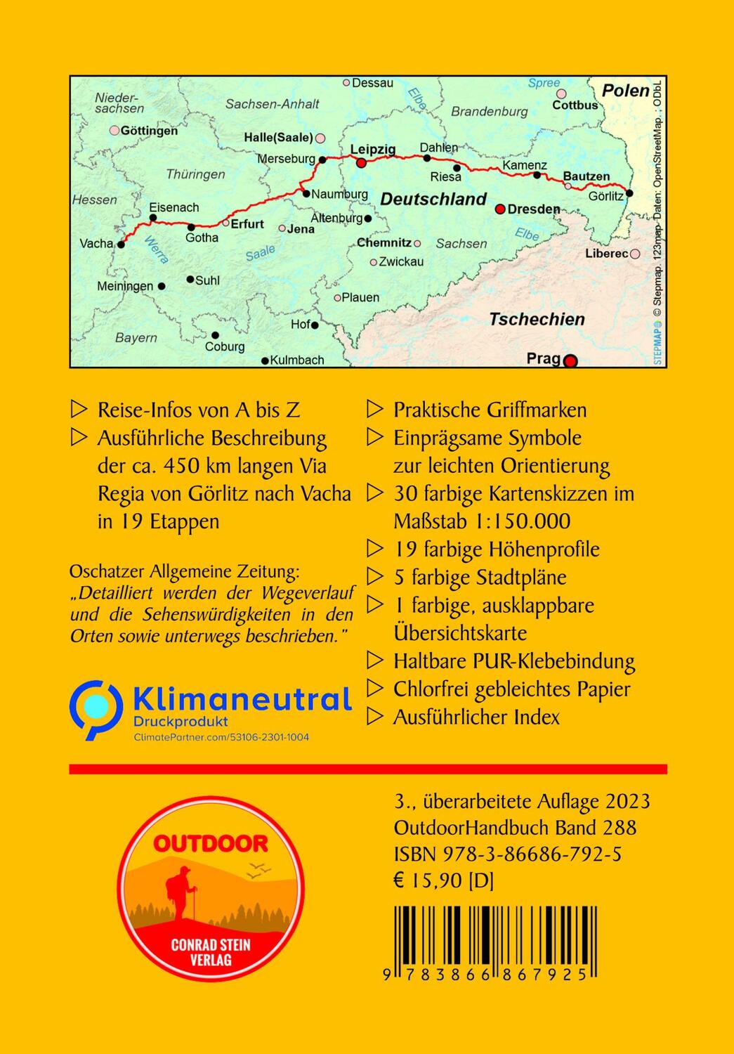 Rückseite: 9783866867925 | Via Regia | Pilgerweg von Görlitz nach Vacha | Thorsten Hoyer | Buch