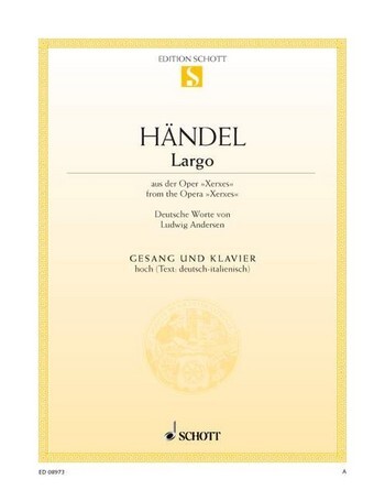Cover: 9790001091183 | Largo | Georg Friedrich Händel | Buch | Schott Music