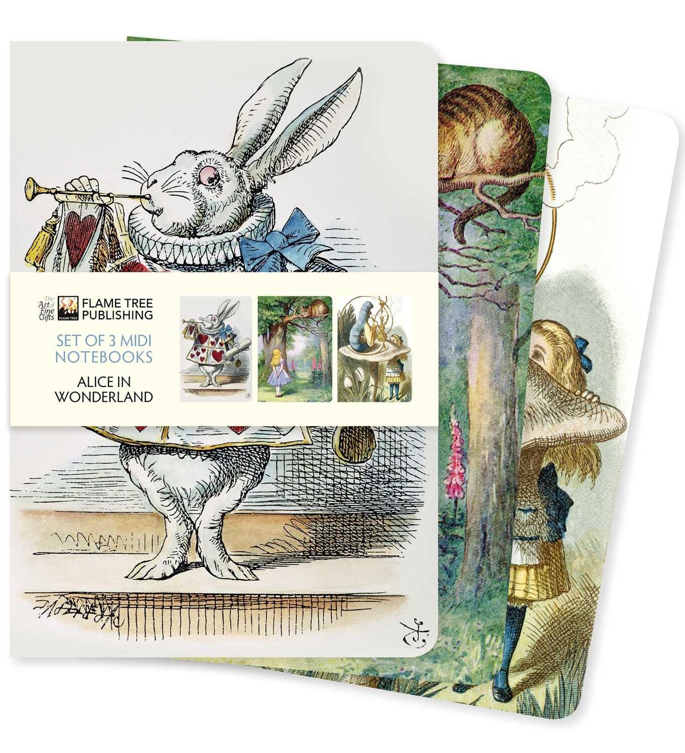 Cover: 9781839647673 | Alice in Wonderland Set of 3 MIDI Notebooks | Buch | 192 S. | Englisch