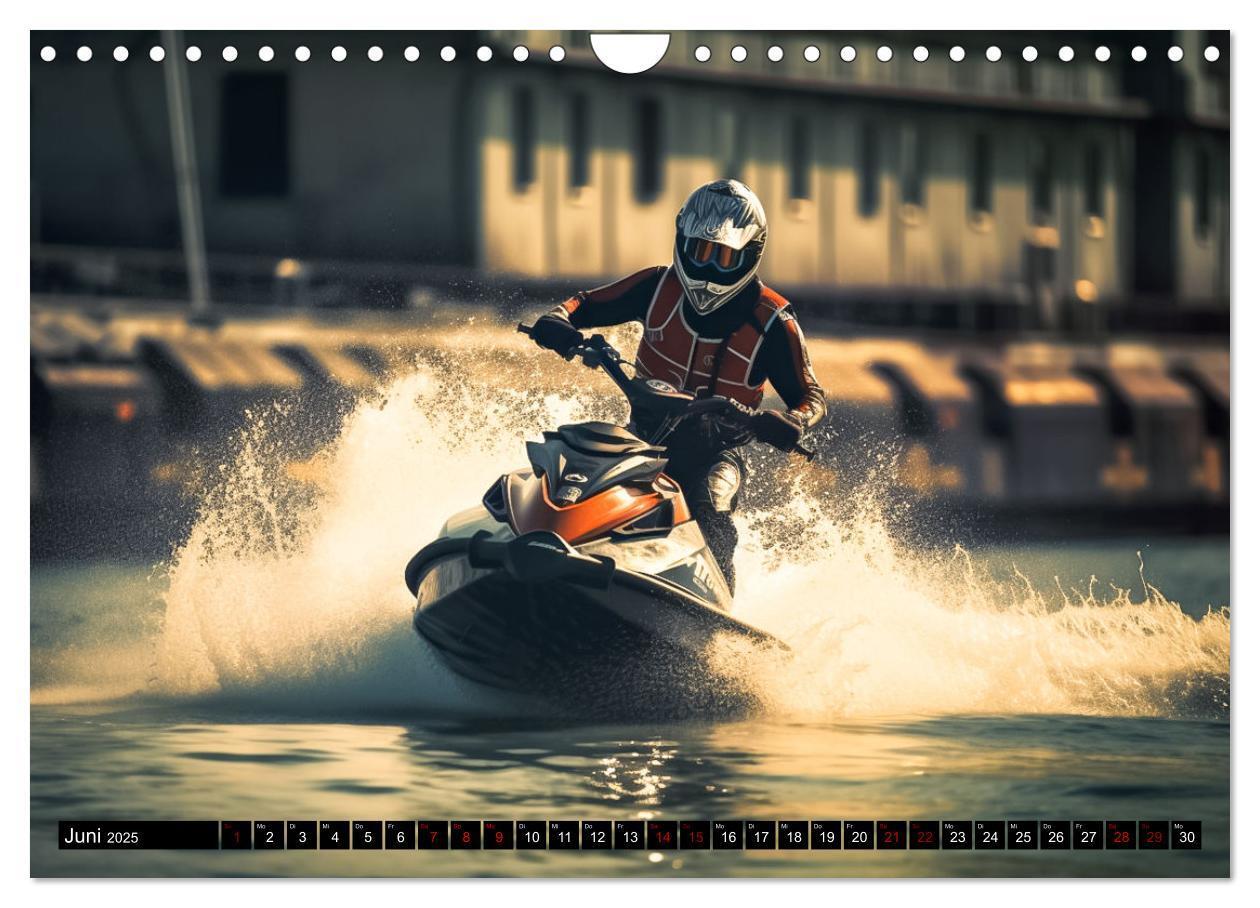 Bild: 9783383869860 | Jetski Power (Wandkalender 2025 DIN A4 quer), CALVENDO Monatskalender