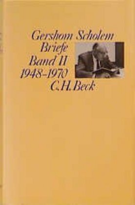 Cover: 9783406382987 | Scholem Briefe Bd. II: 1948-1970 | Thomas Sparr | Buch | XXVII | 1995