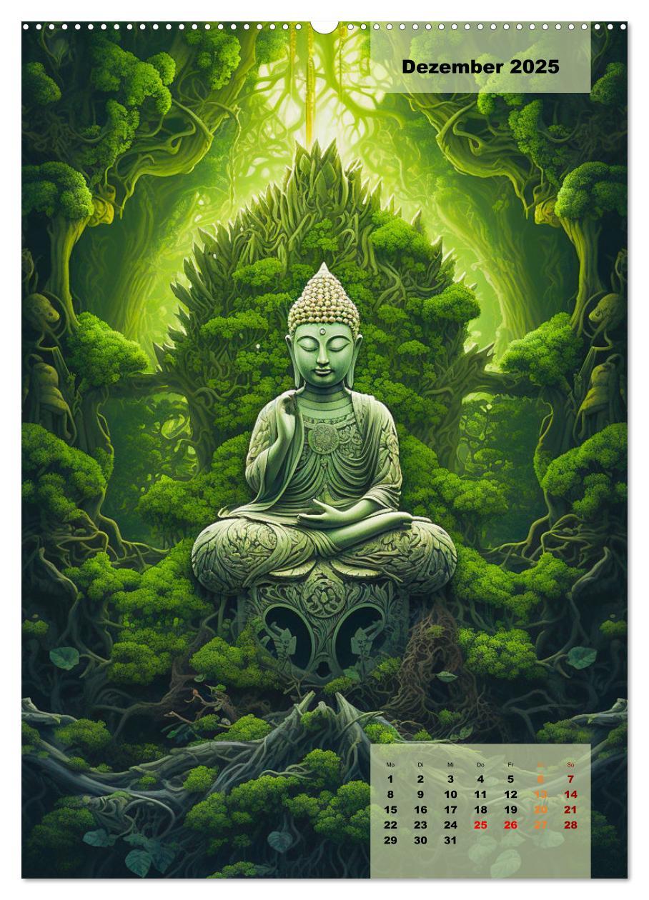 Bild: 9783435857616 | Jade Buddha - Finde die innere Mitte (Wandkalender 2025 DIN A2...