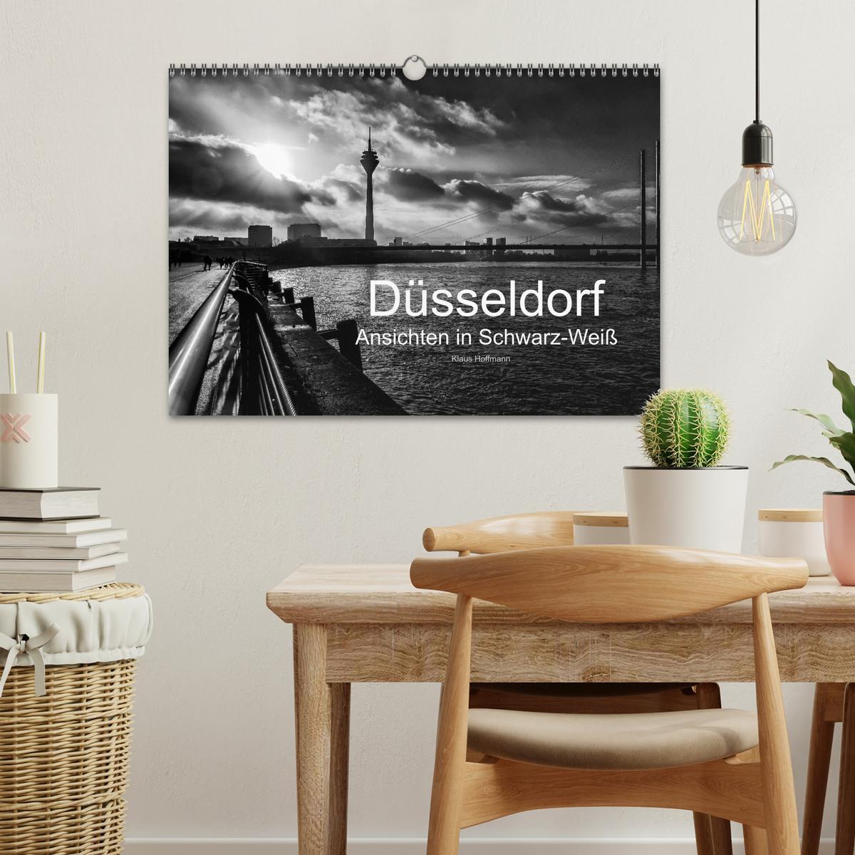 Bild: 9783435610907 | Düsseldorf Ansichten in Schwarz-Weiß (Wandkalender 2025 DIN A3...