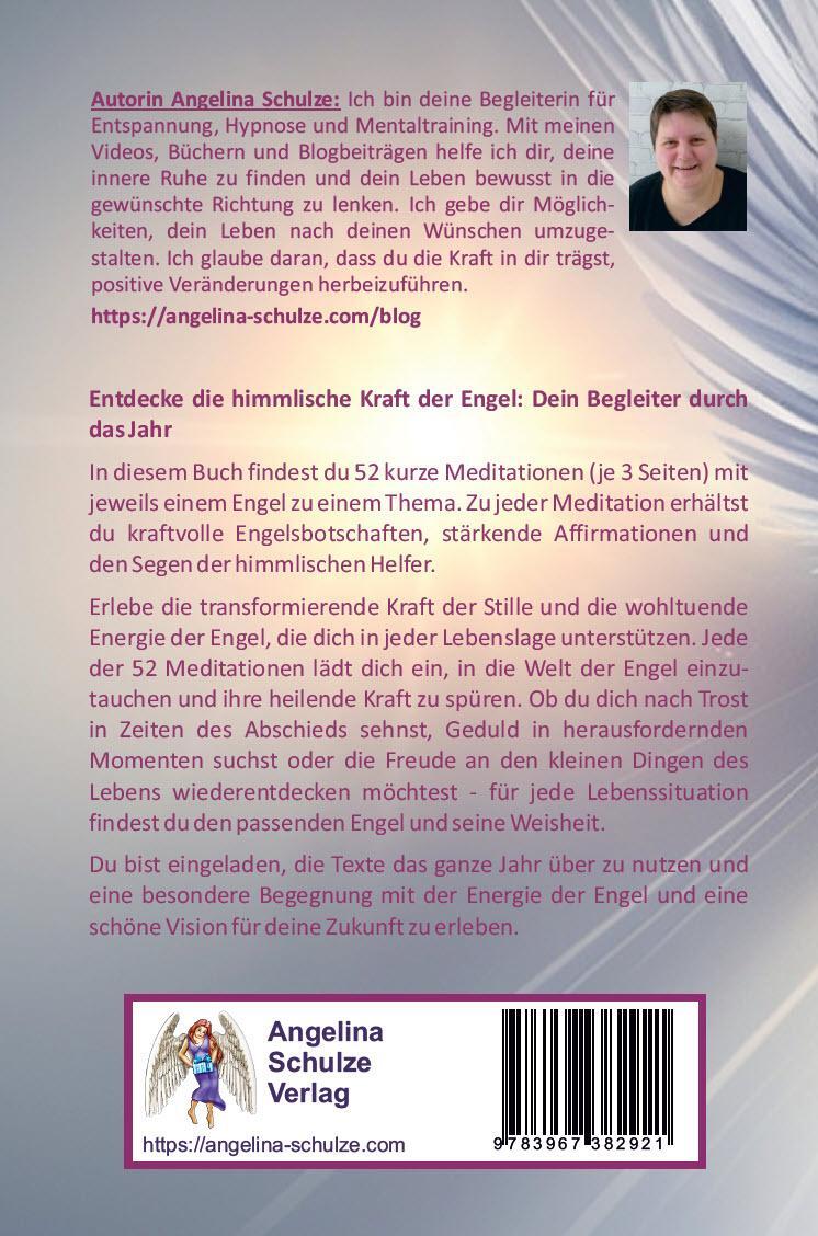 Rückseite: 9783967382921 | 52 Meditationen Engelskraft | Angelina Schulze | Taschenbuch | 180 S.