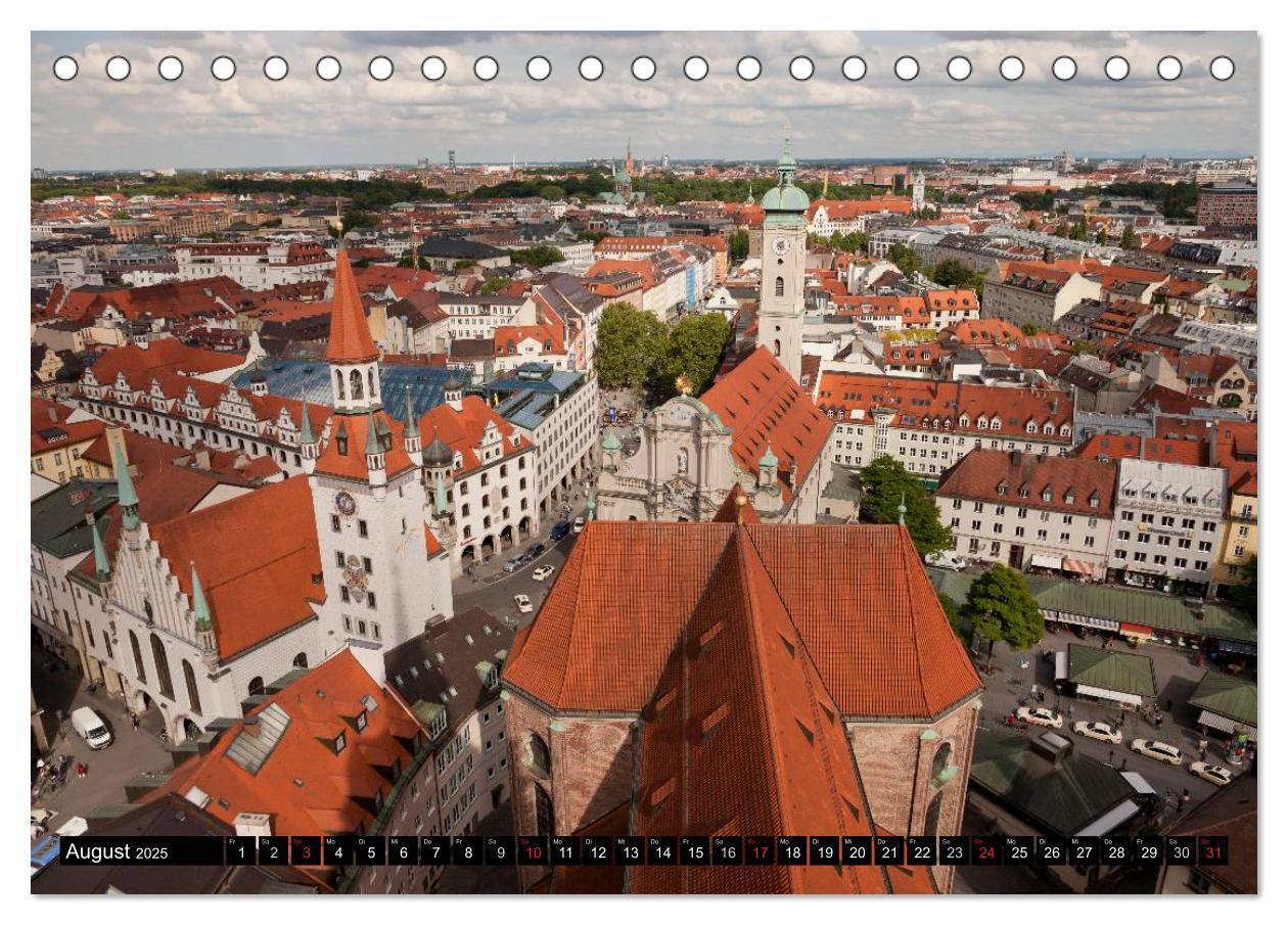 Bild: 9783435702930 | Landeshauptstadt München (Tischkalender 2025 DIN A5 quer), CALVENDO...