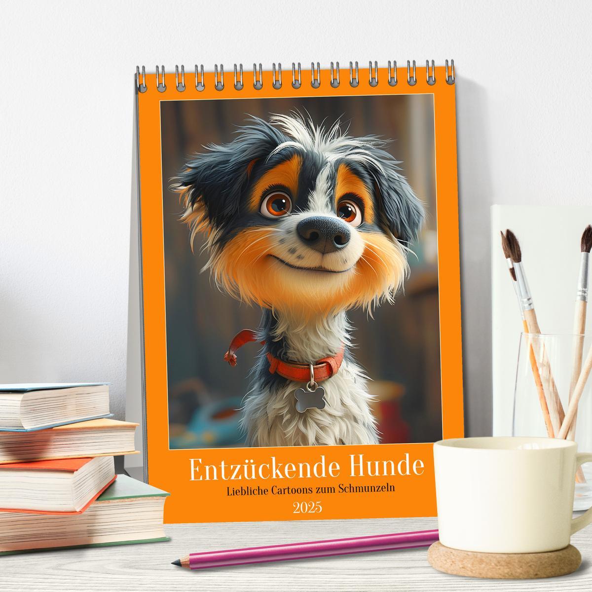 Bild: 9783457172957 | Entzückende Hunde. Liebliche Cartoons zum Schmunzeln (Tischkalender...