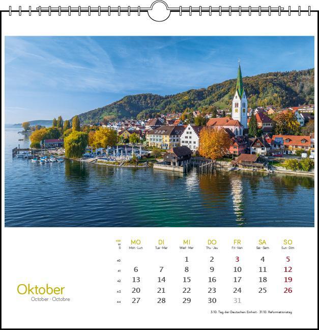 Bild: 9783861924081 | Westlicher Bodensee 2025 | Postkarten-Tischkalender | Kalender | 13 S.