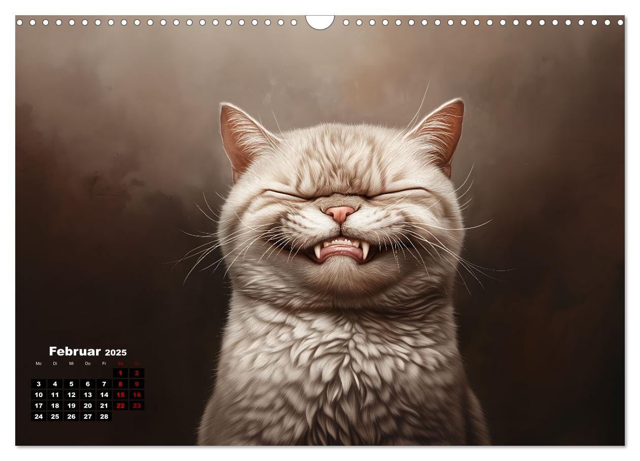 Bild: 9783457202005 | Auch Katzen lachen gern (Wandkalender 2025 DIN A3 quer), CALVENDO...