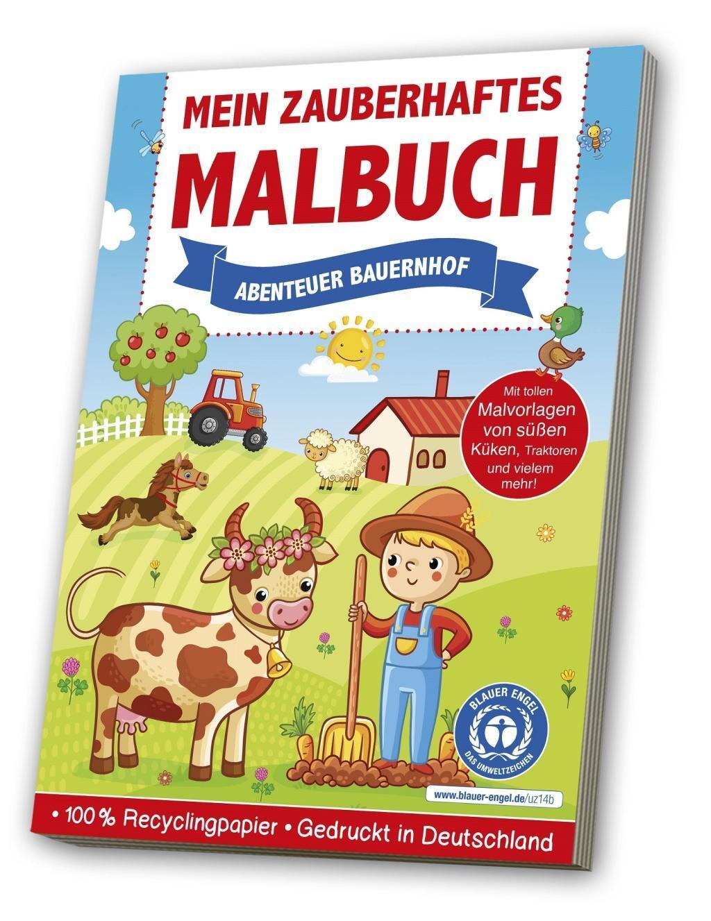 Cover: 4019393986774 | Mein zauberhaftes Malbuch: Abenteuer Bauernhof | Blauer Engel | 2020