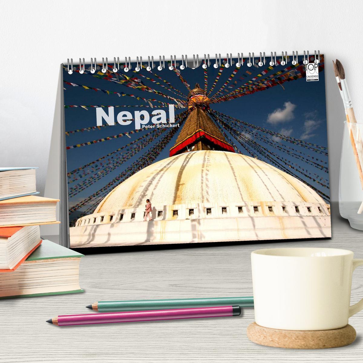 Bild: 9783435723492 | Nepal (Tischkalender 2025 DIN A5 quer), CALVENDO Monatskalender | 2025