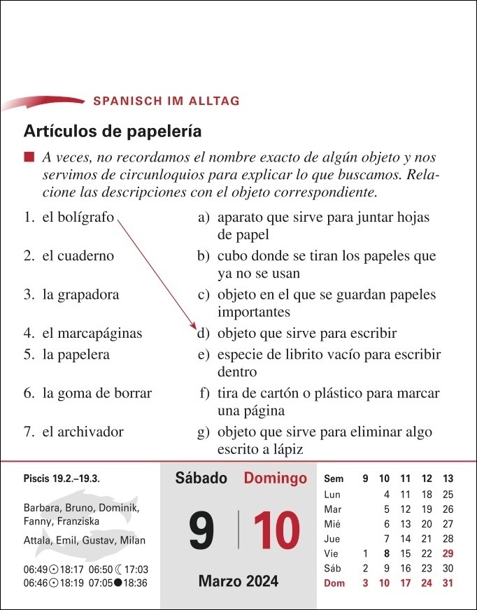 Bild: 9783840031298 | Spanisch Sprachkalender 2024. Tageskalender zum Abreißen mit kurzen...