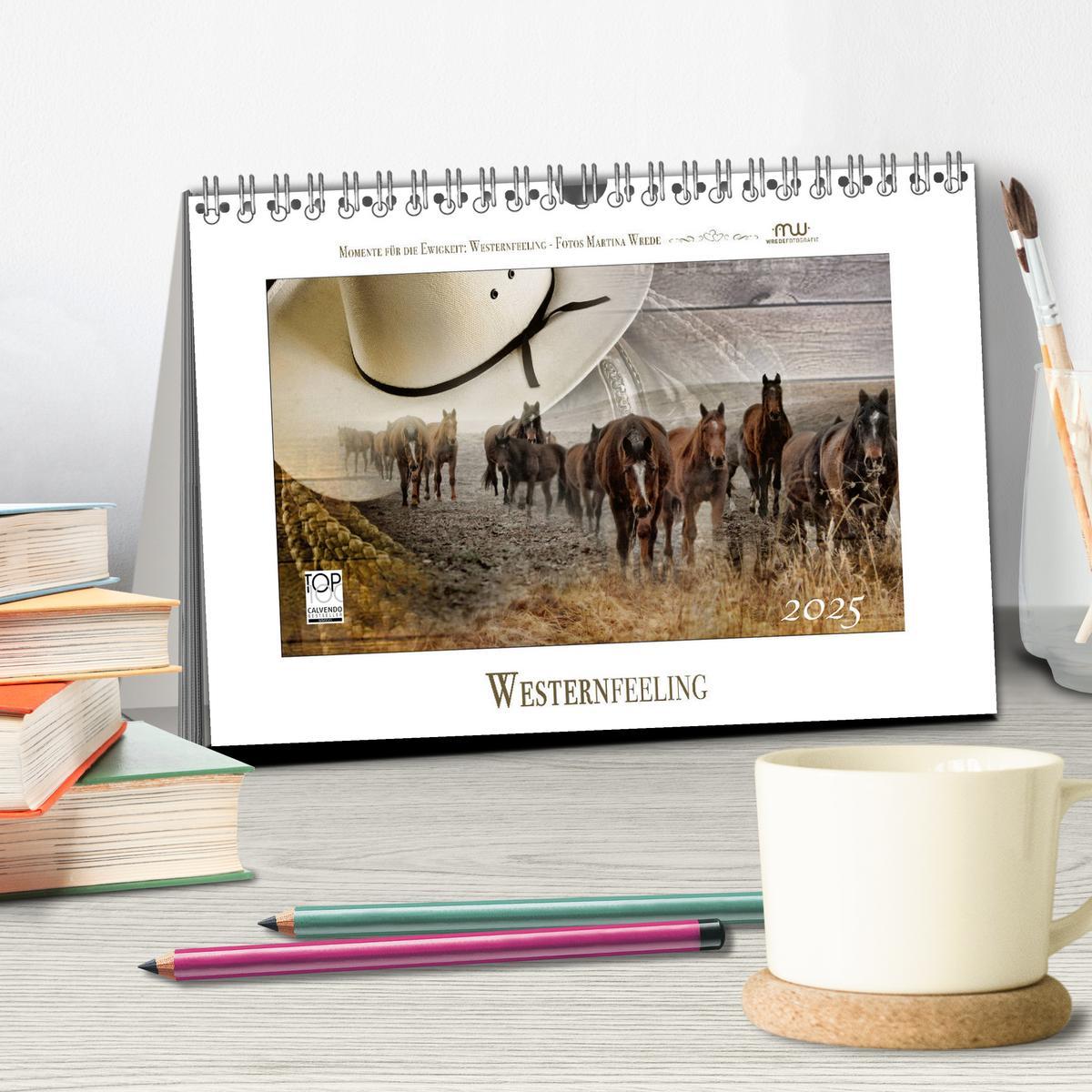 Bild: 9783435489091 | Western-Feeling (Tischkalender 2025 DIN A5 quer), CALVENDO...