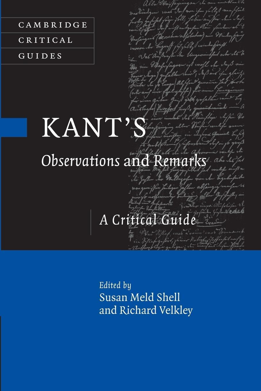 Cover: 9781107463158 | Kant's Observations and Remarks | A Critical Guide | Richard Velkley