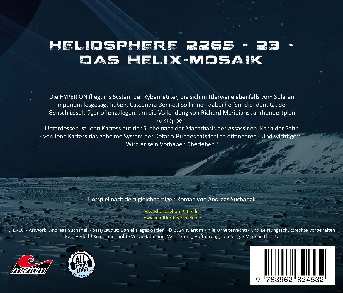 Bild: 9783962824532 | Heliosphere 2265 - Das Helix-Mosaik, 1 Audio-CD | Brückner (u. a.)