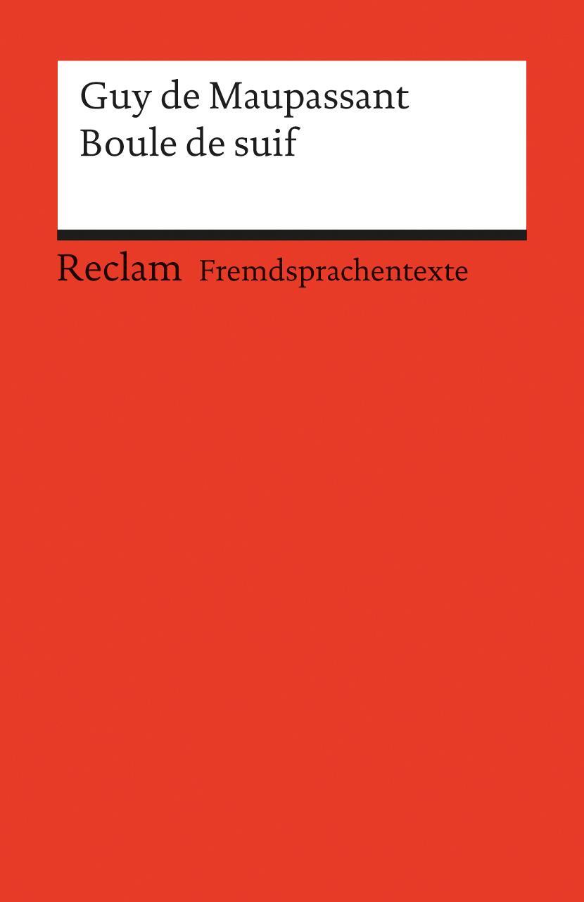 Cover: 9783150090114 | Boule de suif | Guy de Maupassant | Taschenbuch | Französisch | 1994
