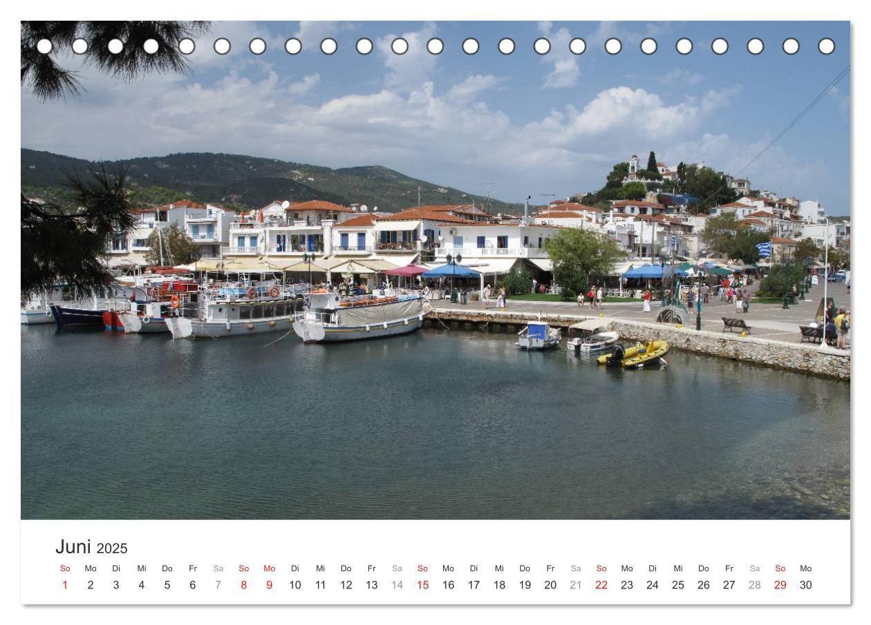 Bild: 9783435500758 | Sporadeninsel Skiathos (Tischkalender 2025 DIN A5 quer), CALVENDO...