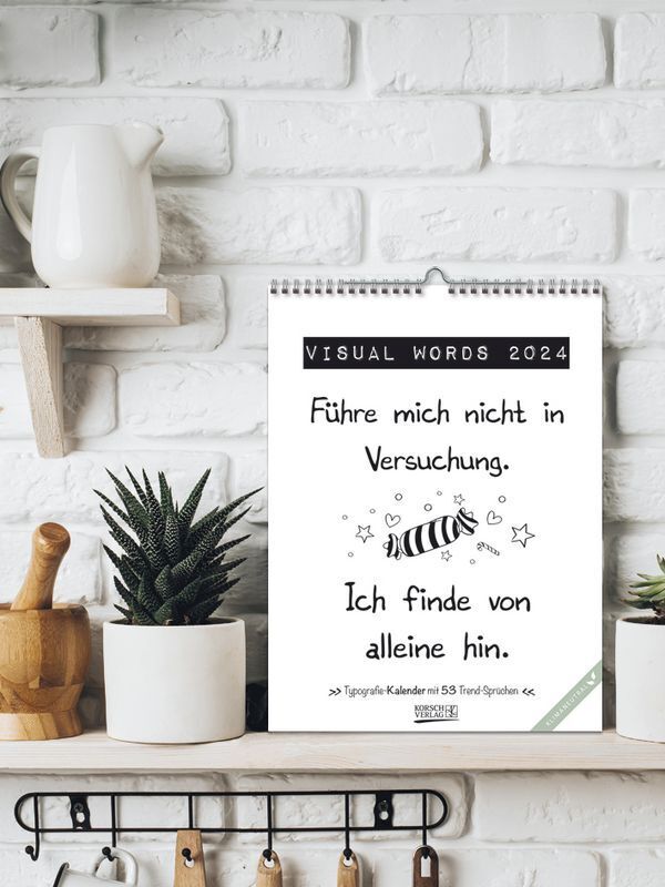 Bild: 9783731870135 | Visual Words 2024 | Korsch Verlag | Kalender | Spiralbindung | 54 S.