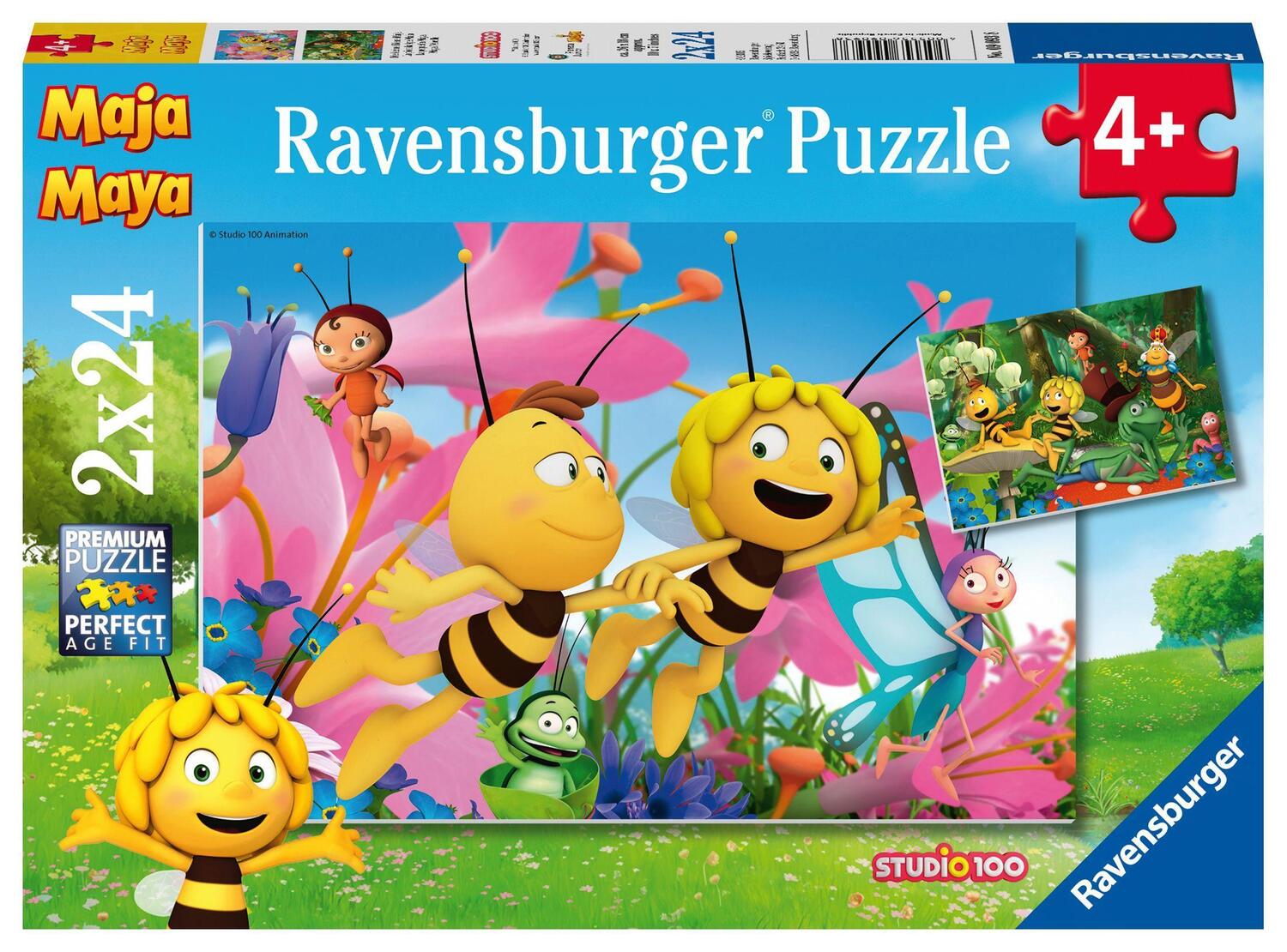 Cover: 4005556090938 | Die kleine Biene Maja Puzzle 2 x 24 Teile | Spiel | Deutsch | 2016