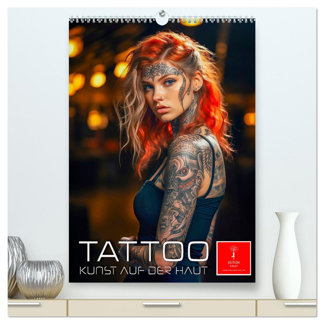 Cover: 9783383685262 | Tattoo Kunst auf der Haut (hochwertiger Premium Wandkalender 2024...