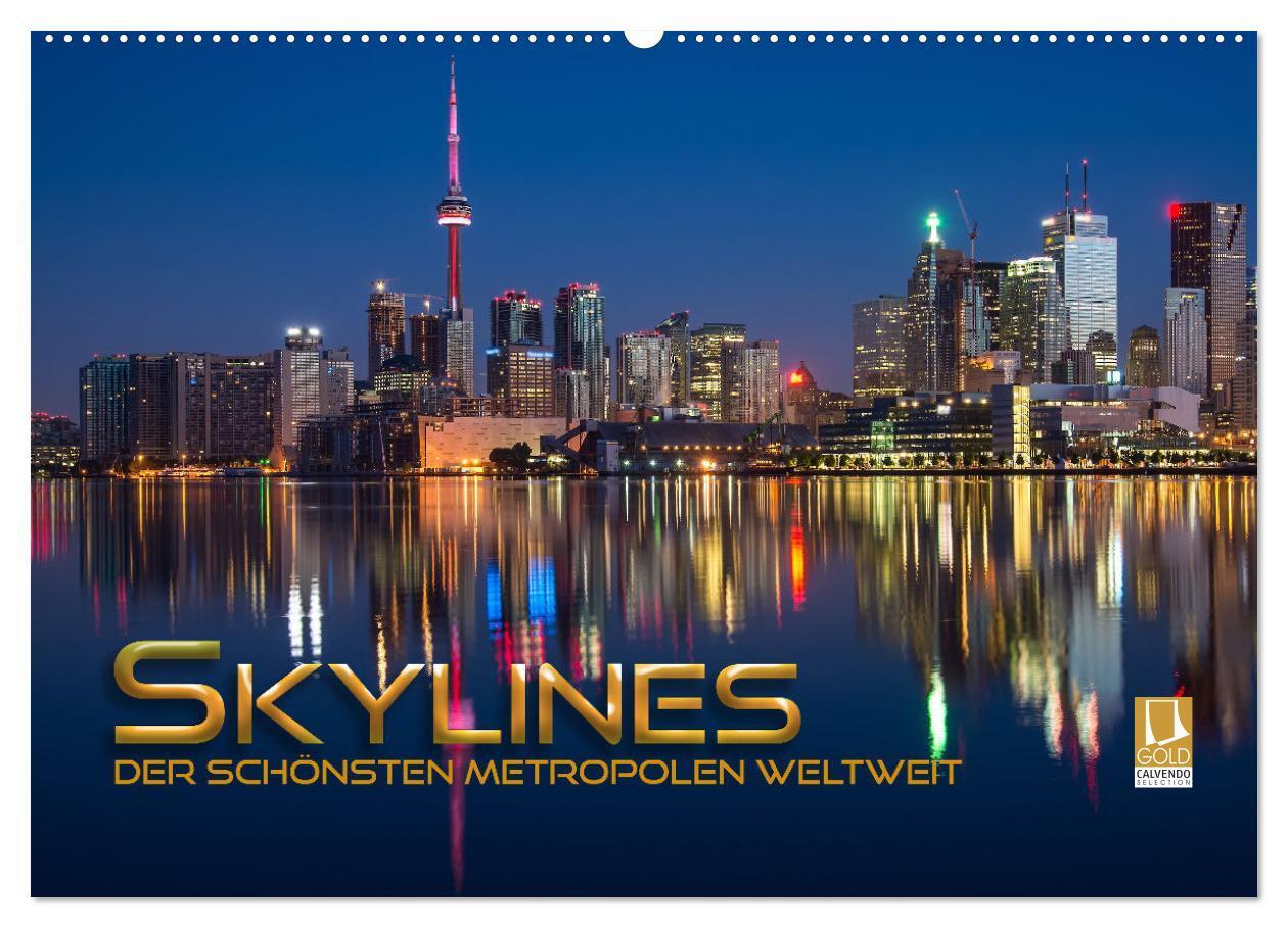 Cover: 9783675427891 | Skylines der schönsten Metropolen weltweit (Wandkalender 2024 DIN...