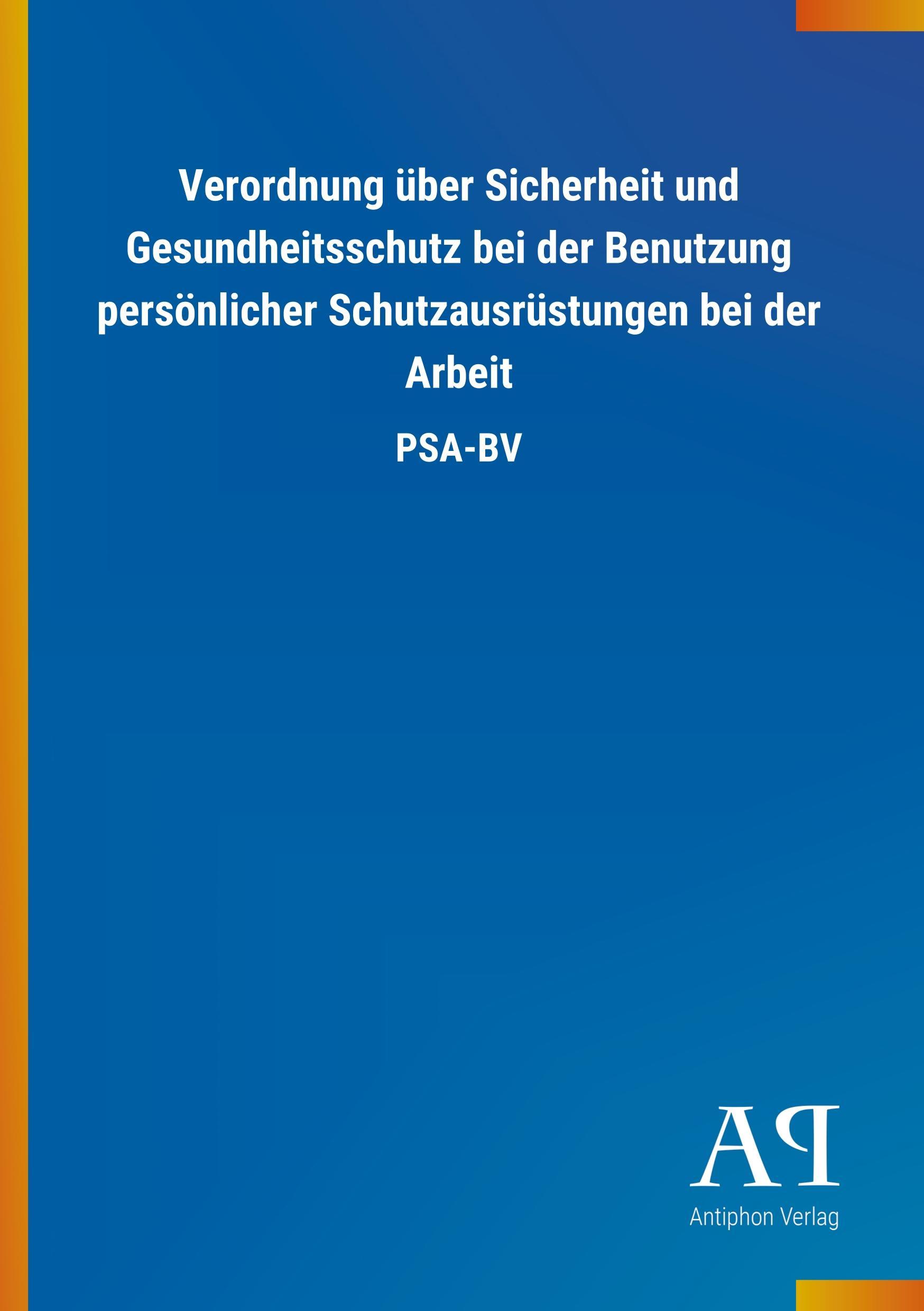 Cover: 9783731420361 | Verordnung über Sicherheit und Gesundheitsschutz bei der Benutzung...