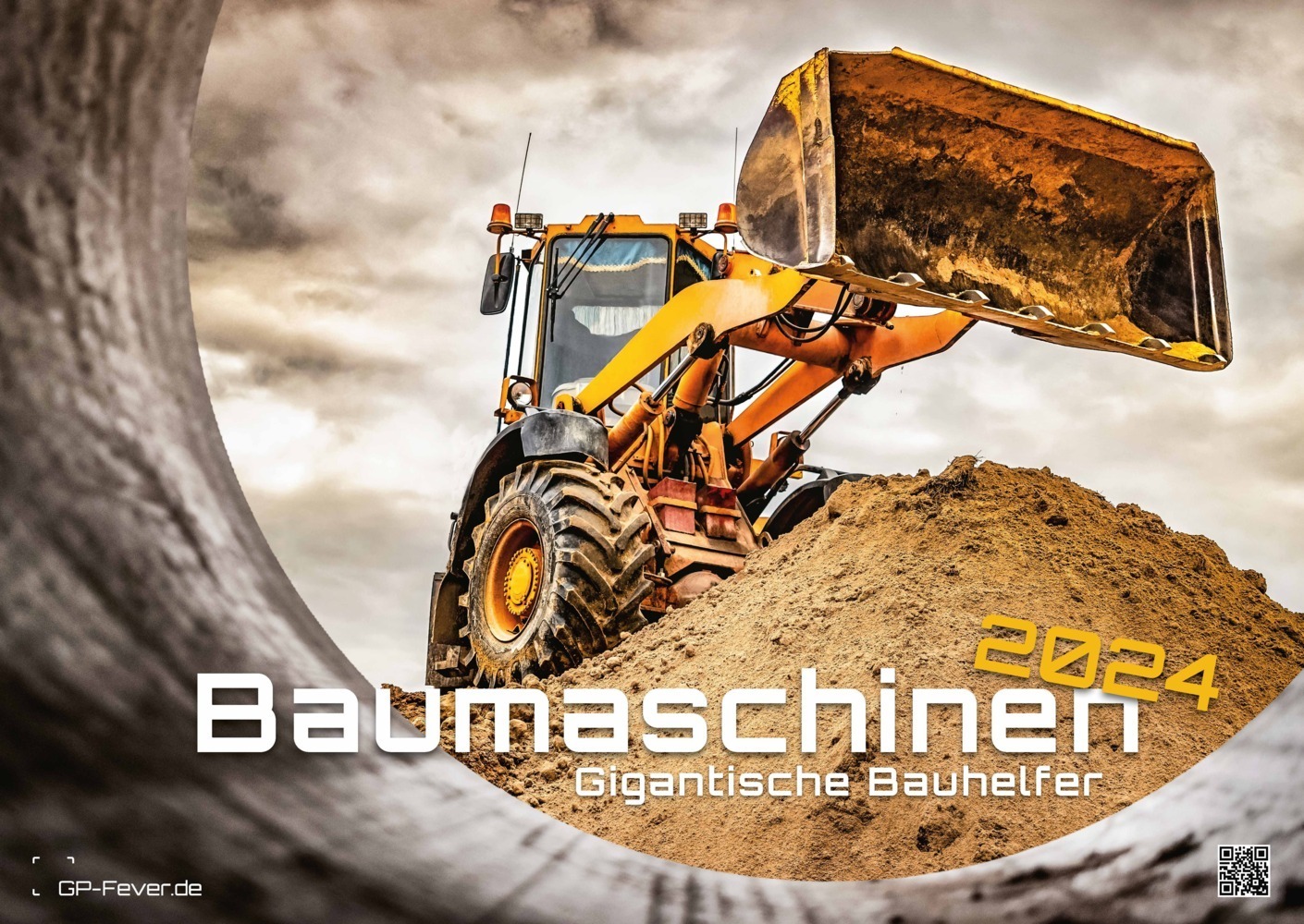 Cover: 9783986732110 | Baumaschinen - gigantische Bauhelfer - 2024 - Kalender DIN A2 | 2024