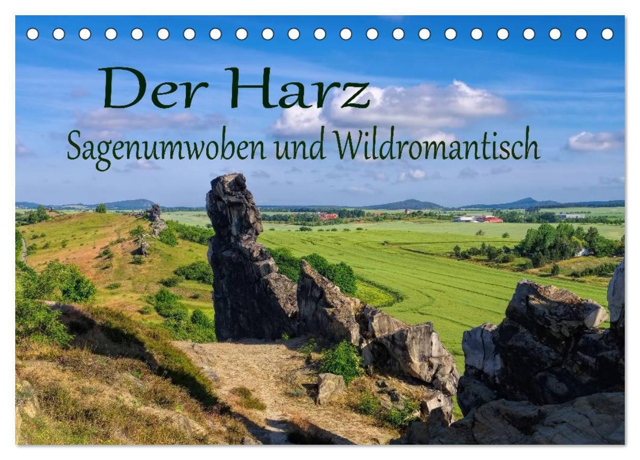 Cover: 9783383315671 | Der Harz - Sagenumwoben und Wildromantisch (Tischkalender 2024 DIN...