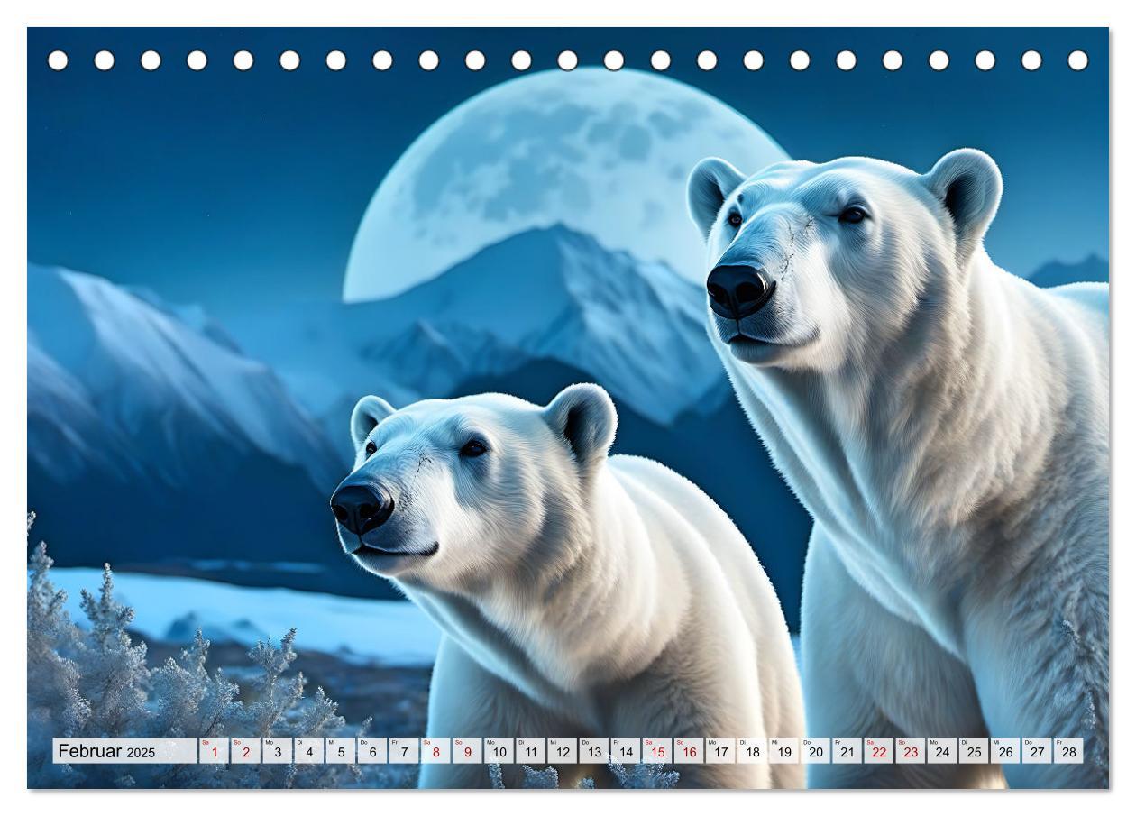 Bild: 9783383859762 | Im magischen Land der Eisbären (Tischkalender 2025 DIN A5 quer),...