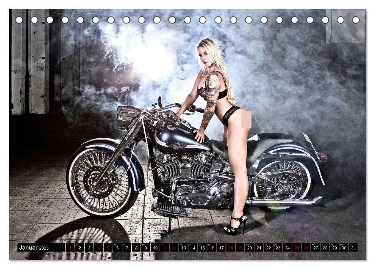 Bild: 9783435115259 | Motorräder und Sexy Girls (Tischkalender 2025 DIN A5 quer),...