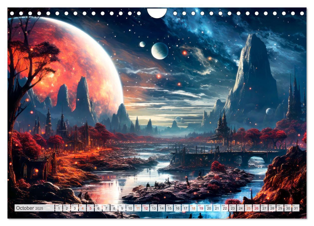 Bild: 9781325999927 | SCIENCE FICTION Life on distant planets (Wall Calendar 2025 DIN A4...