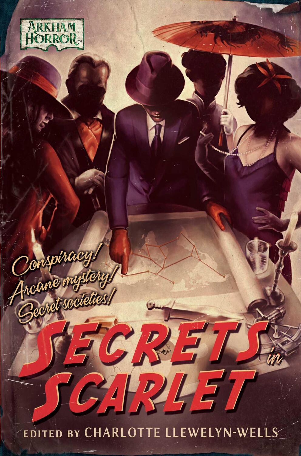 Cover: 9781839081828 | Secrets in Scarlet | An Arkham Horror Anthology | Fadeley (u. a.)