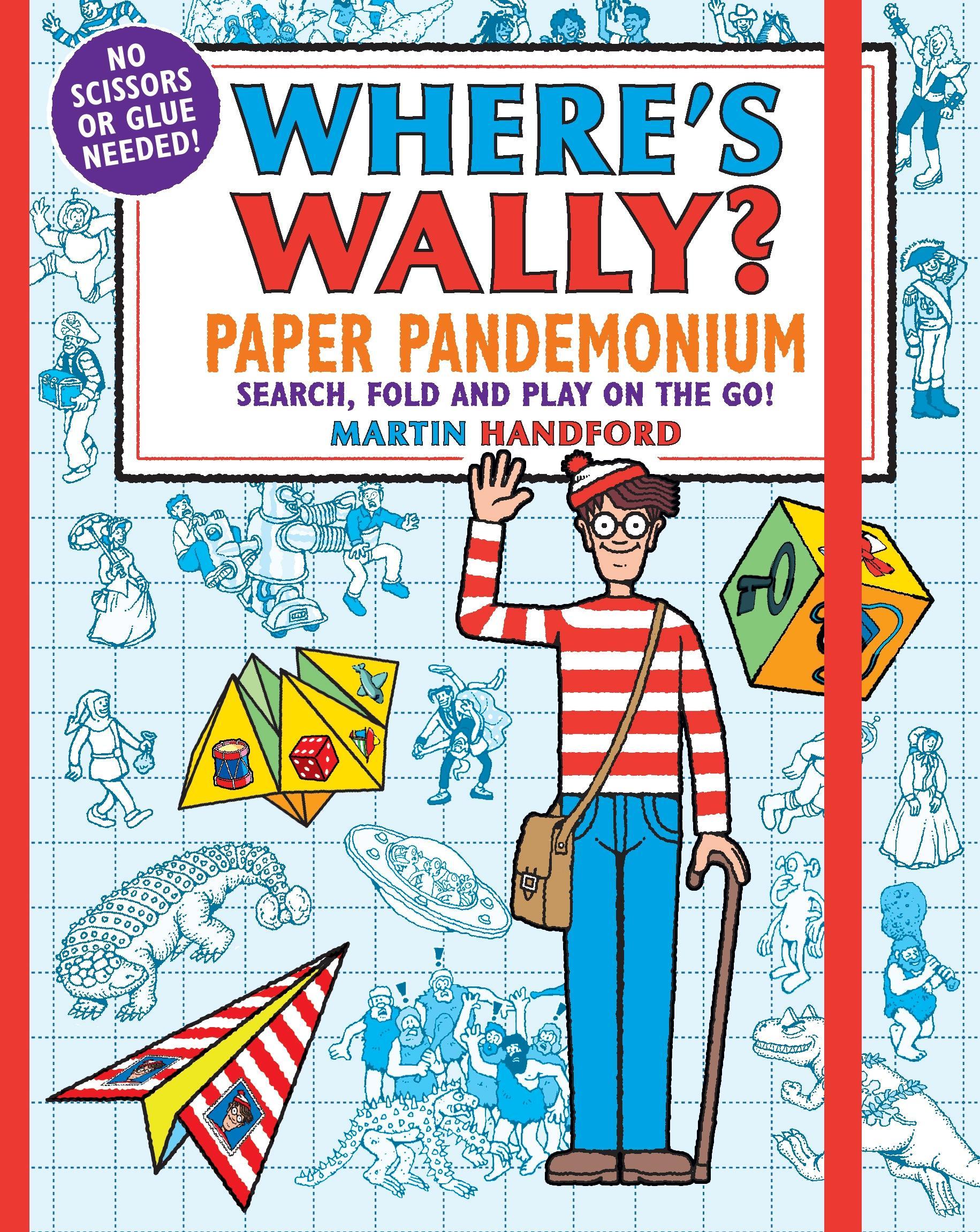 Cover: 9781406391046 | Where's Wally? Paper Pandemonium | Search, fold and play on the go!