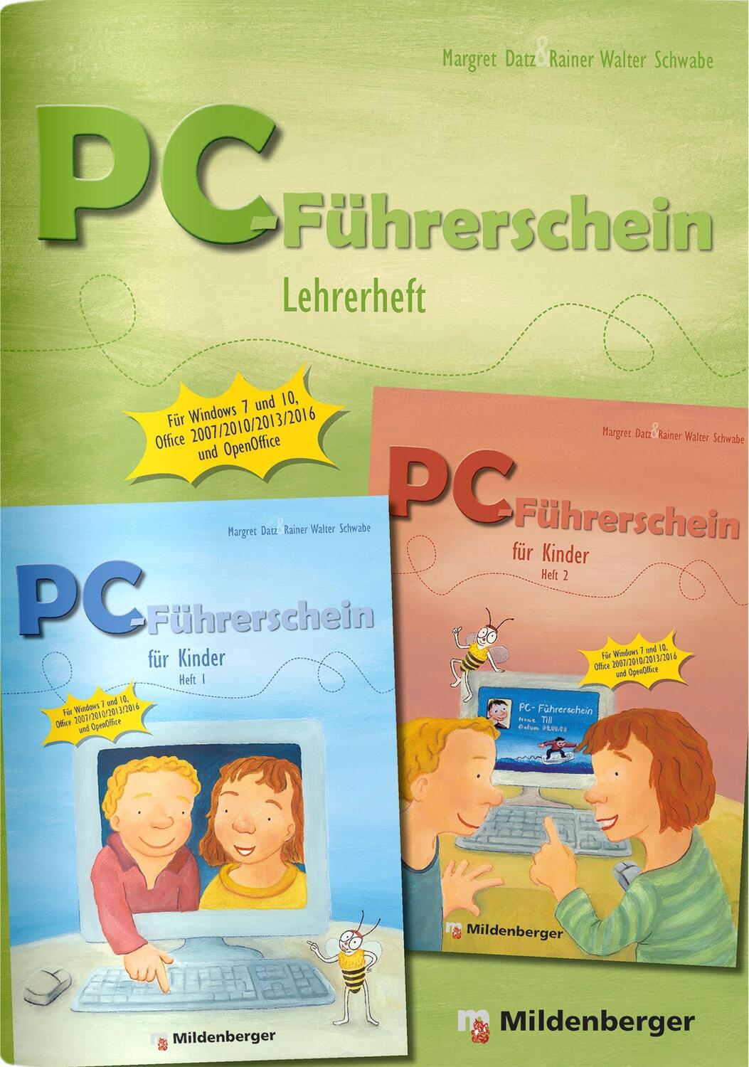 Cover: 9783619119028 | PC-Führerschein für Kinder - Lehrerheft Klasse 1 - 4 | Datz (u. a.)