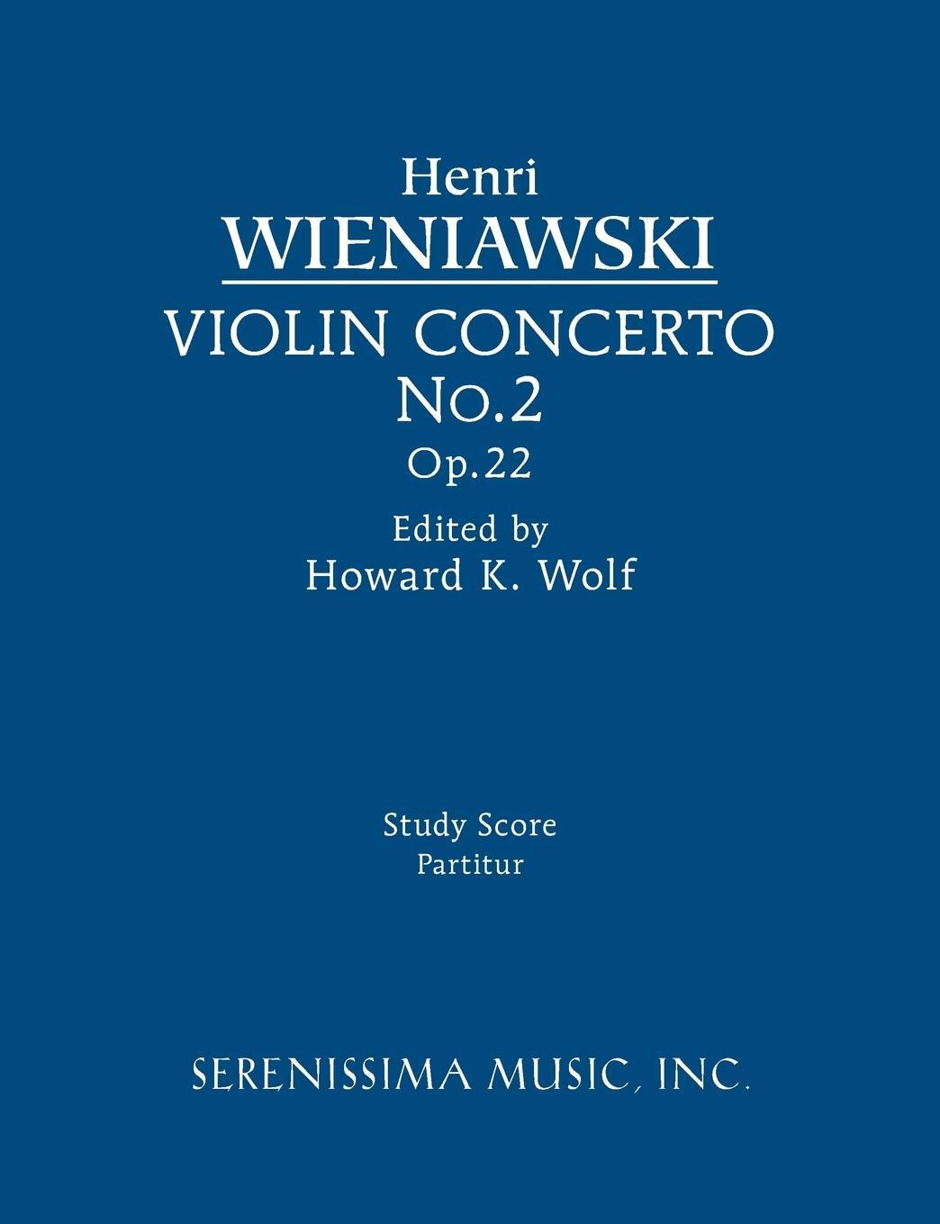 Cover: 9781608741564 | Violin Concerto No.2, Op.22 | Study score | Henri Wieniawski | Buch