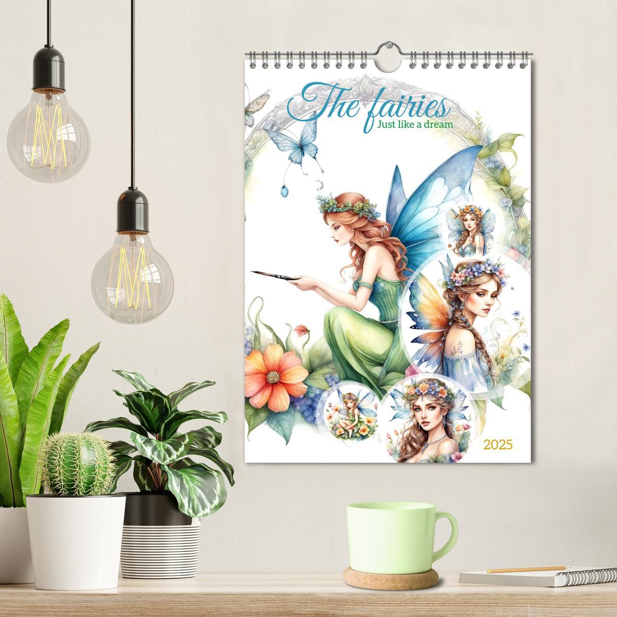 Bild: 9781325924967 | The fairies (Wall Calendar 2025 DIN A4 portrait), CALVENDO 12 Month...