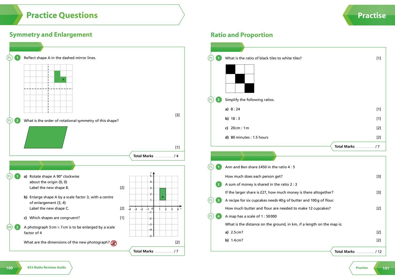 Bild: 9780008551445 | Ks3 Maths Foundation Level All-In-One Complete Revision and...