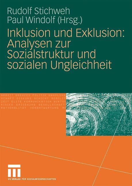 Cover: 9783531162355 | Inklusion und Exklusion: Analysen zur Sozialstruktur und sozialen...