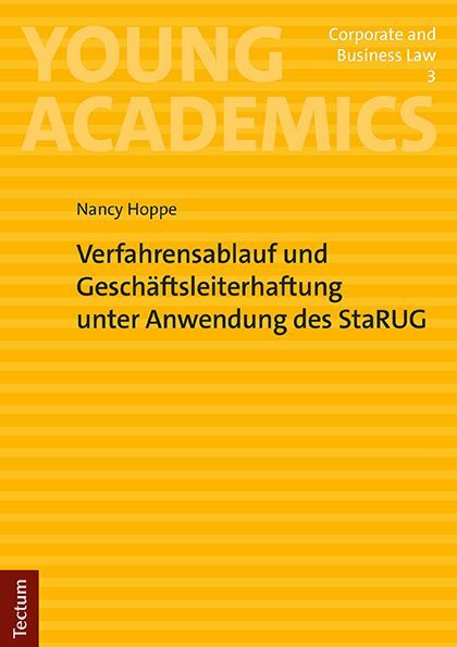 Cover: 9783828849990 | Verfahrensablauf und Geschäftsleiterhaftung unter Anwendung des StaRUG