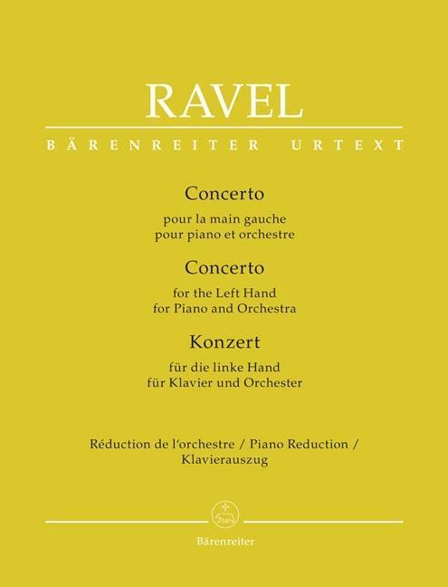 Cover: 9790006506743 | Konzert für die linke Hand für Klavier und Orchester | Maurice Ravel