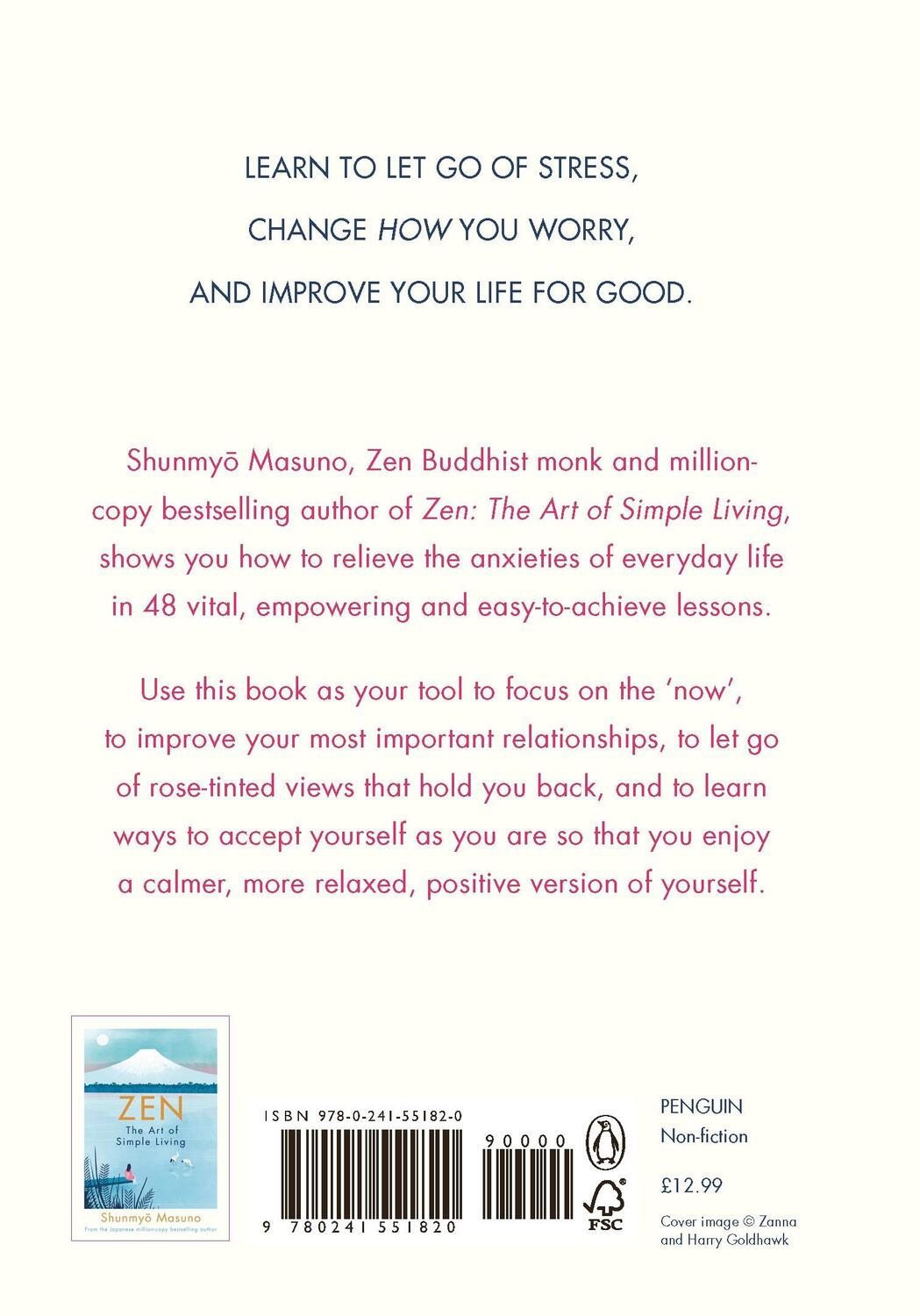 Rückseite: 9780241551820 | Don't Worry | 48 Lessons on Achieving Calm | Shunmyo Masuno | Buch