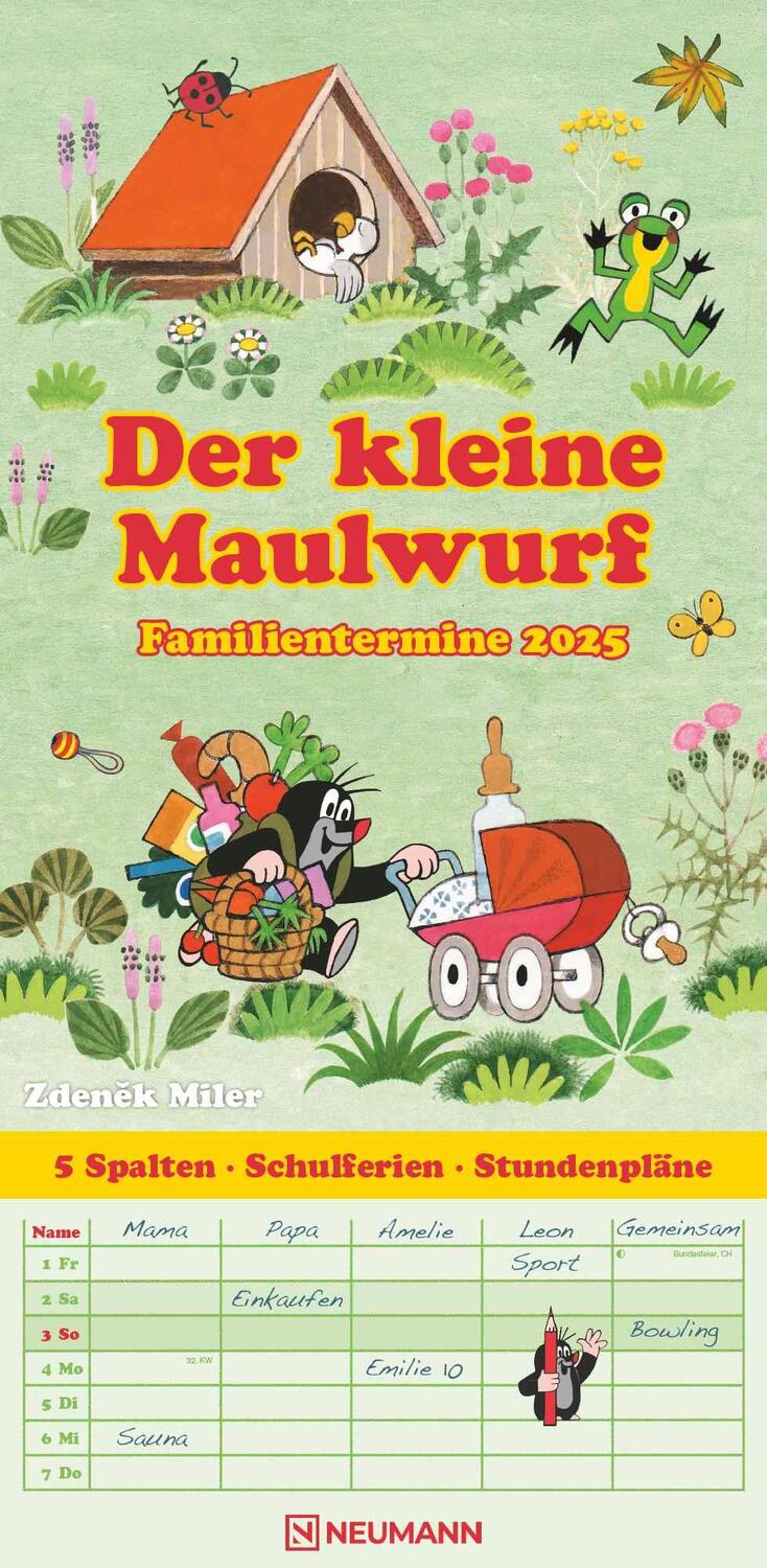 Cover: 4002725994516 | Der kleine Maulwurf 2025 Familienplaner - Familien-Timer -...