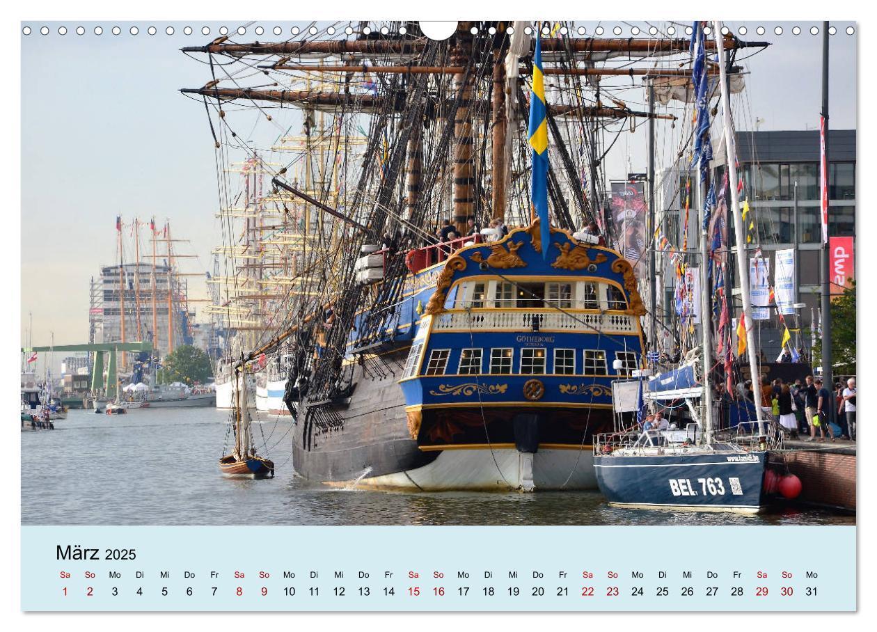 Bild: 9783435439270 | Parade der Windjammer - 2025 (Wandkalender 2025 DIN A3 quer),...