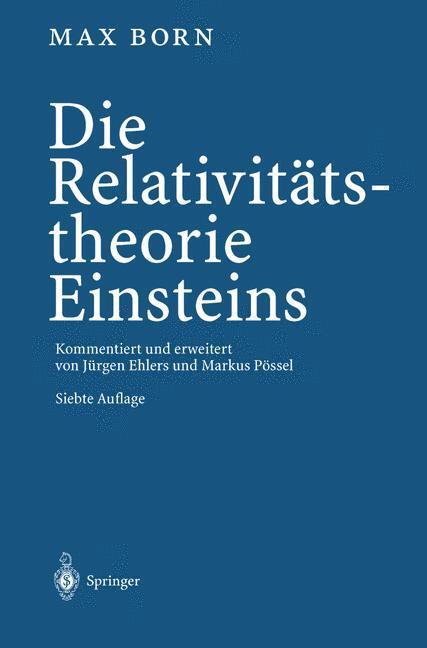 Cover: 9783642323577 | Die Relativitätstheorie Einsteins | Max Born | Taschenbuch | Paperback