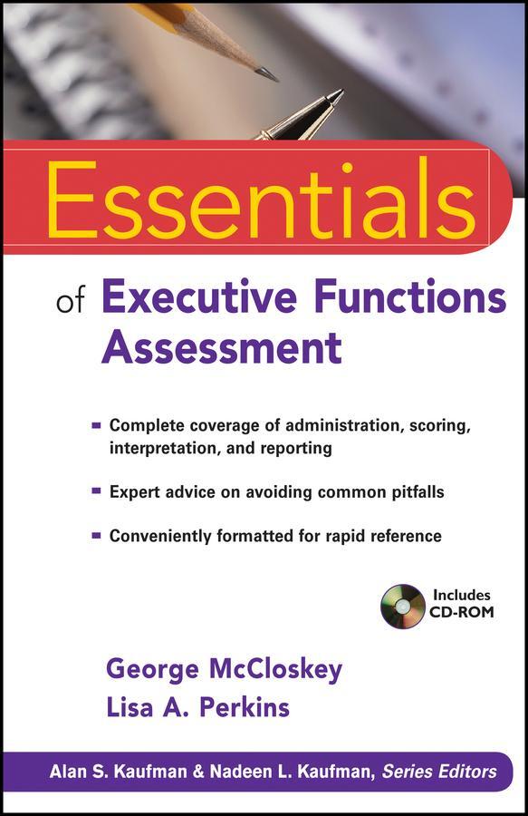 Cover: 9780470422021 | Essentials of Executive Functions Assessment | McCloskey (u. a.)