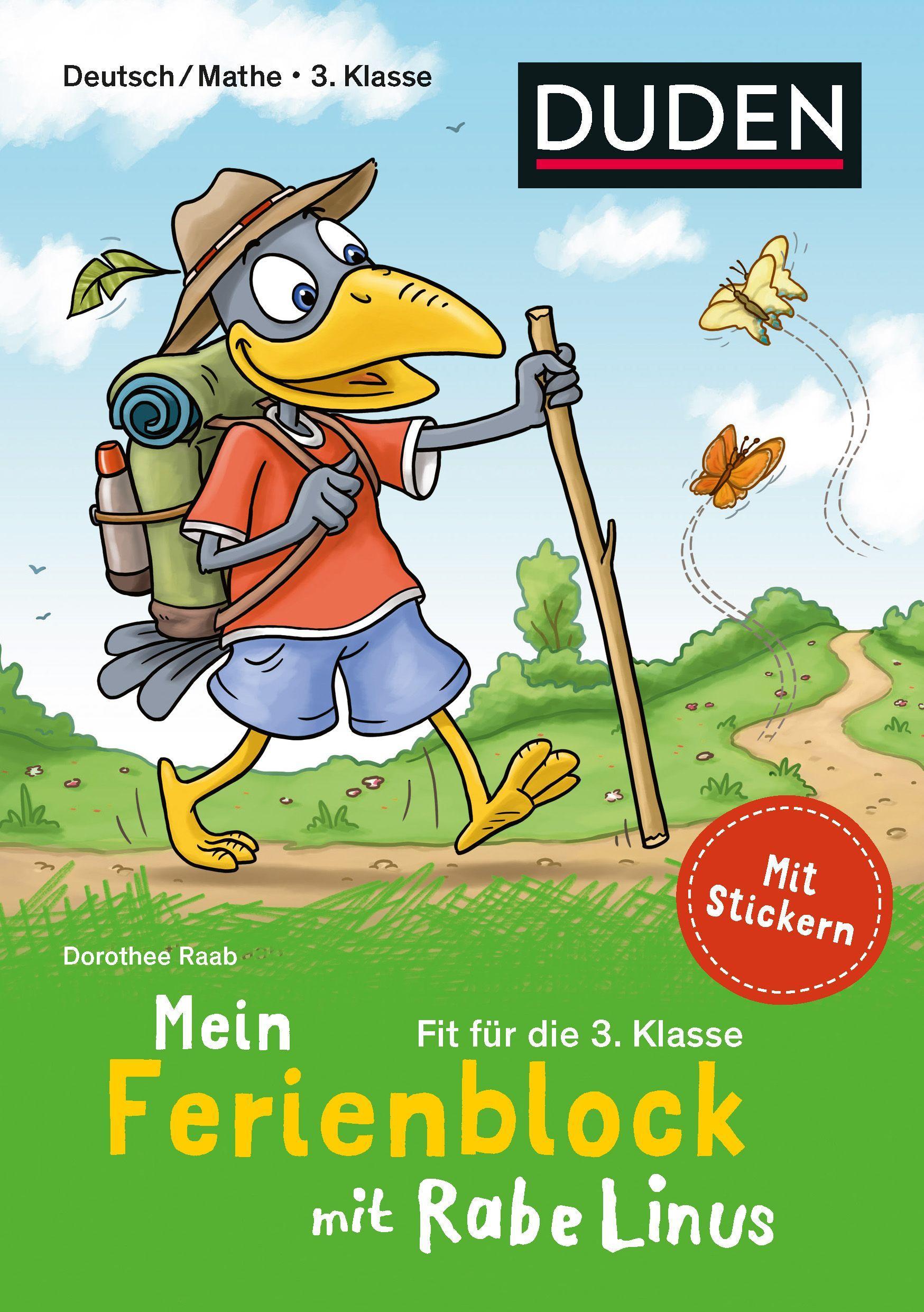 Cover: 9783411720859 | Mein Ferienblock mit Rabe Linus  Fit für die 3. Klasse | Raab | Buch