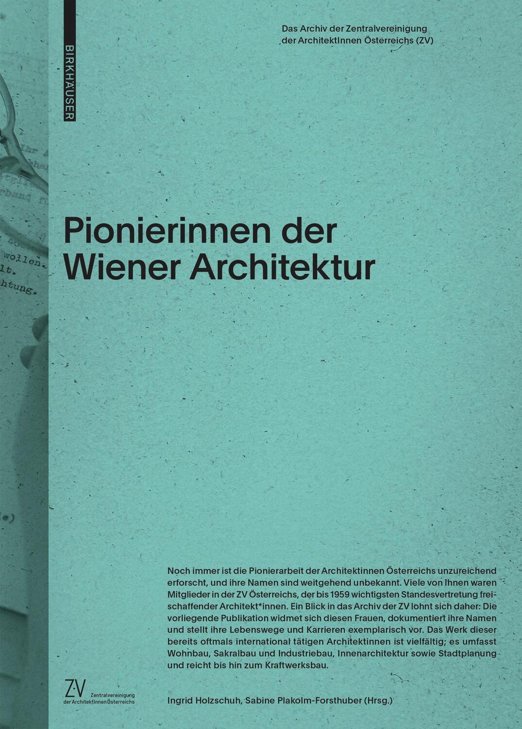 Cover: 9783035626285 | Pionierinnen der Wiener Architektur | Ingrid Holzschuh (u. a.) | Buch