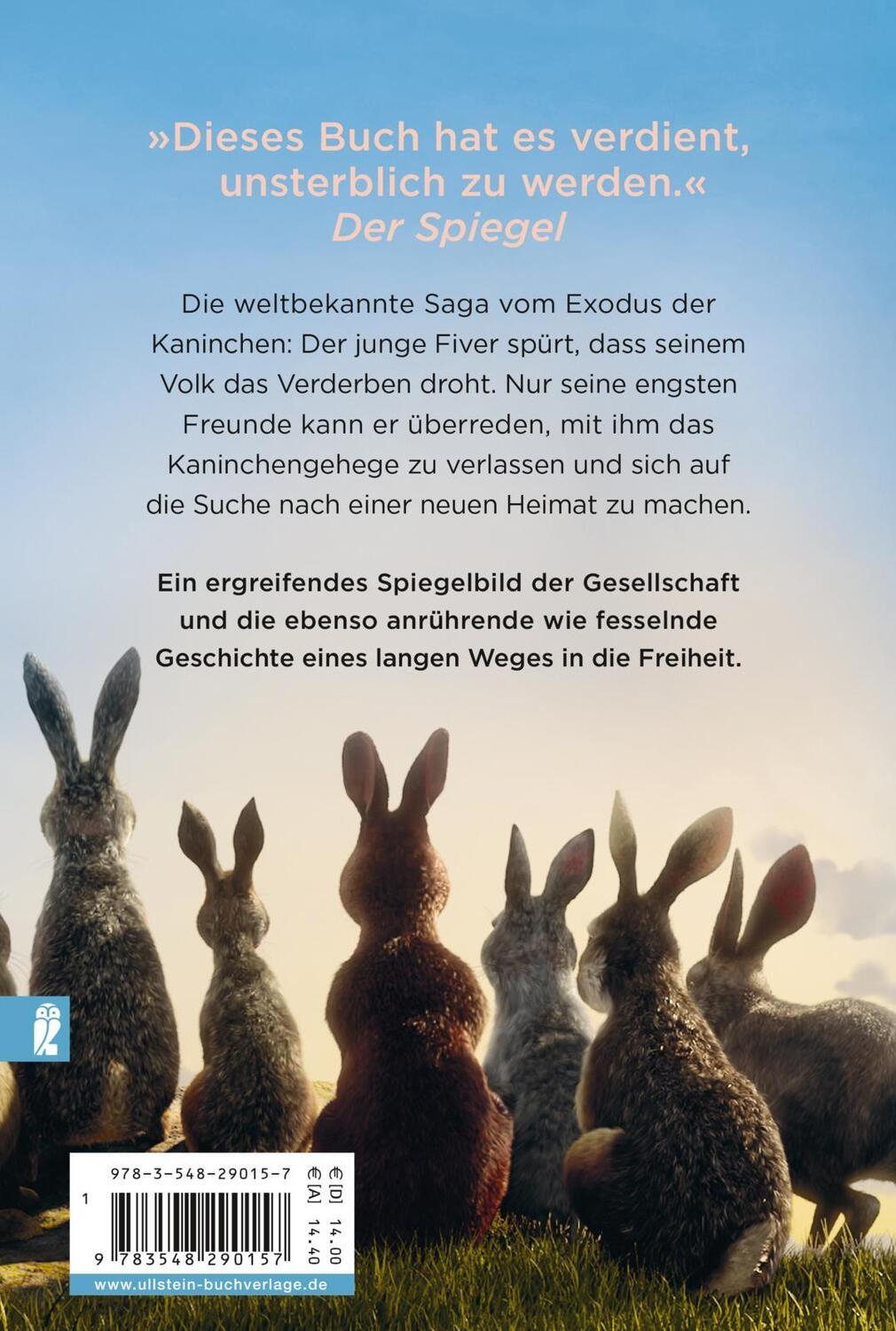 Rückseite: 9783548290157 | Unten am Fluss - 'Watership Down' | Richard Adams | Taschenbuch | 2018