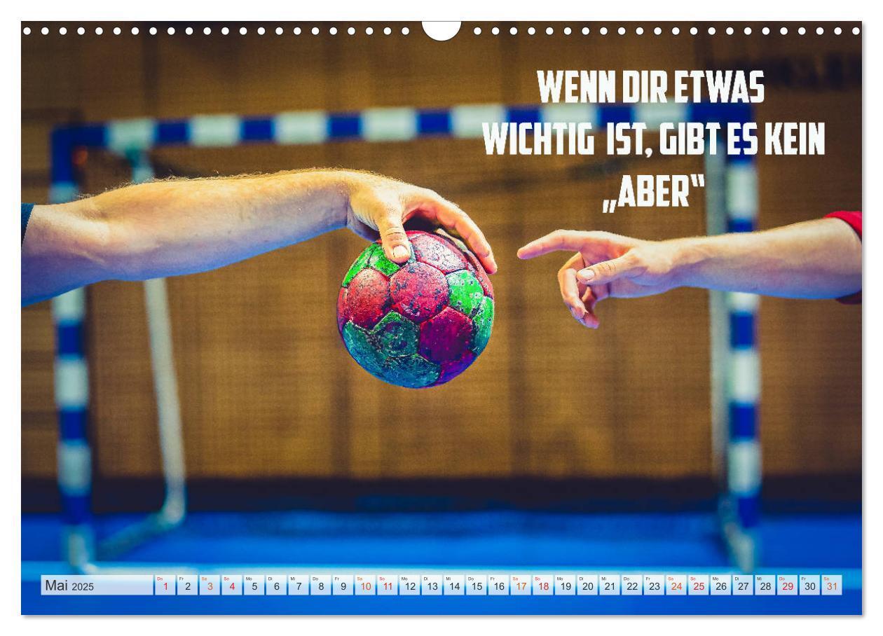 Bild: 9783435117284 | Positive Gedanken - Motivation und Handball (Wandkalender 2025 DIN...