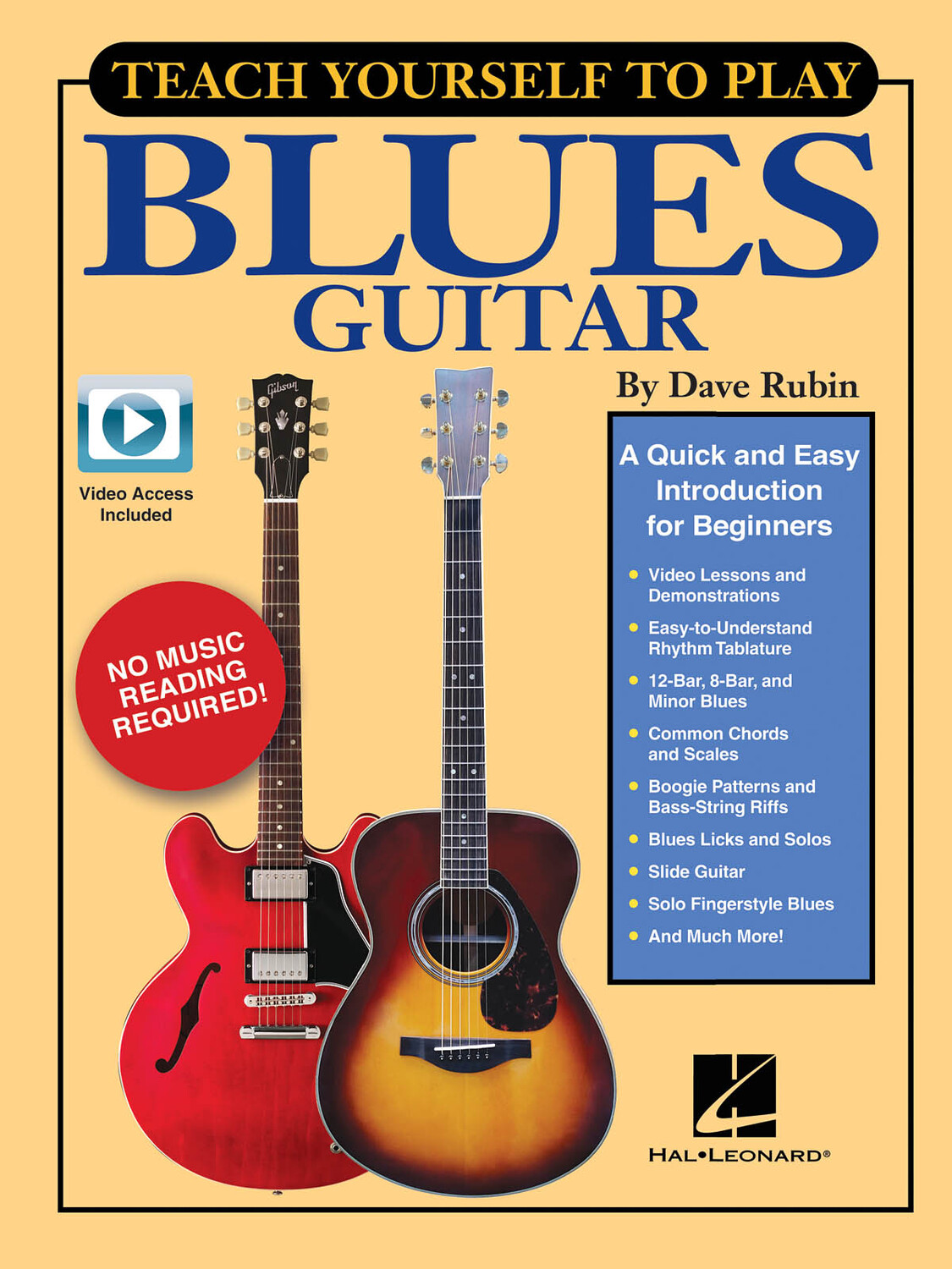 Cover: 888680078928 | Teach Yourself to Play Blues Guitar | Dave Rubin | Guitar Educational