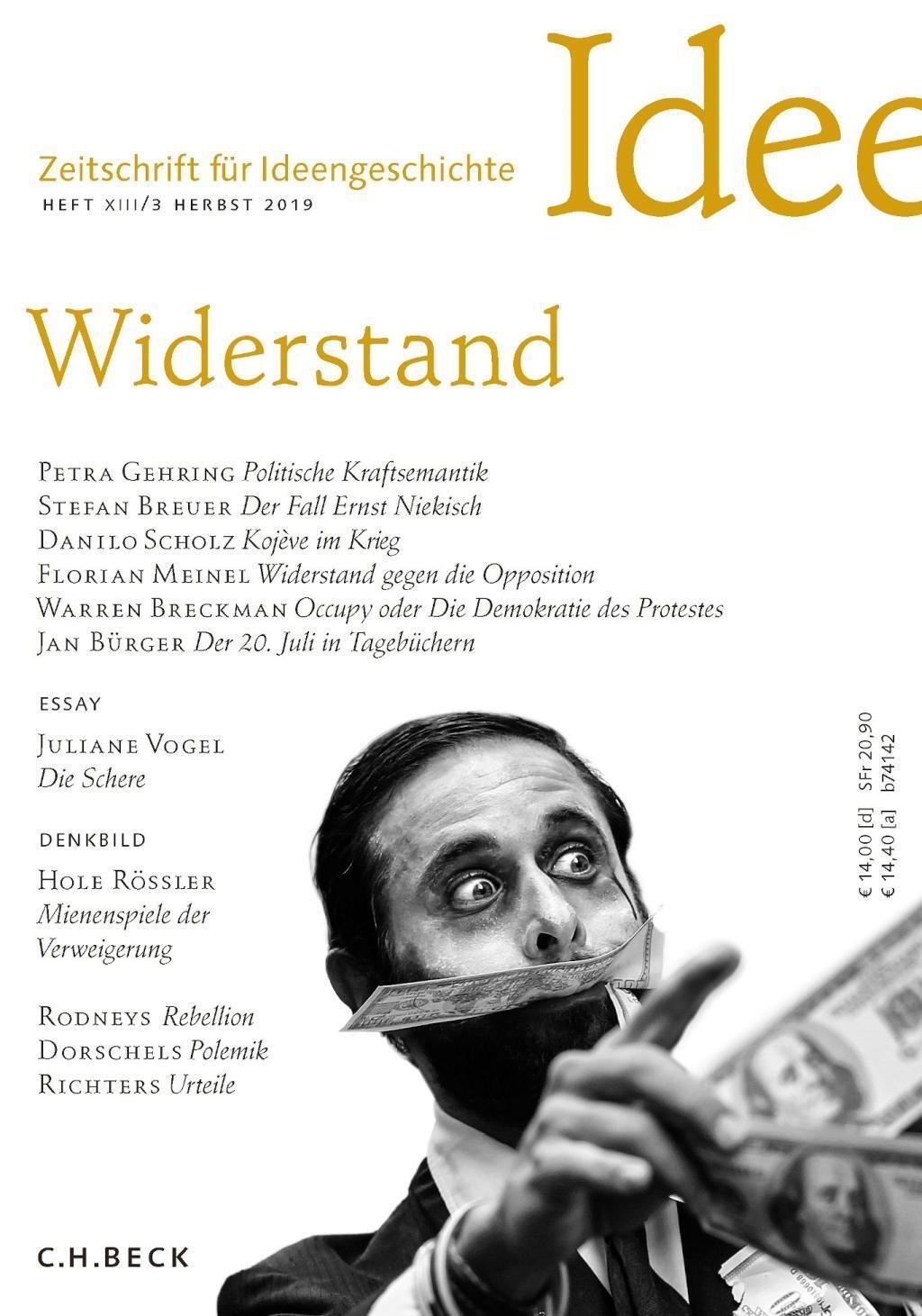 Cover: 9783406735455 | Widerstand | Herbst 2019, Zeitschrift für Ideengeschichte XIII/3/2019